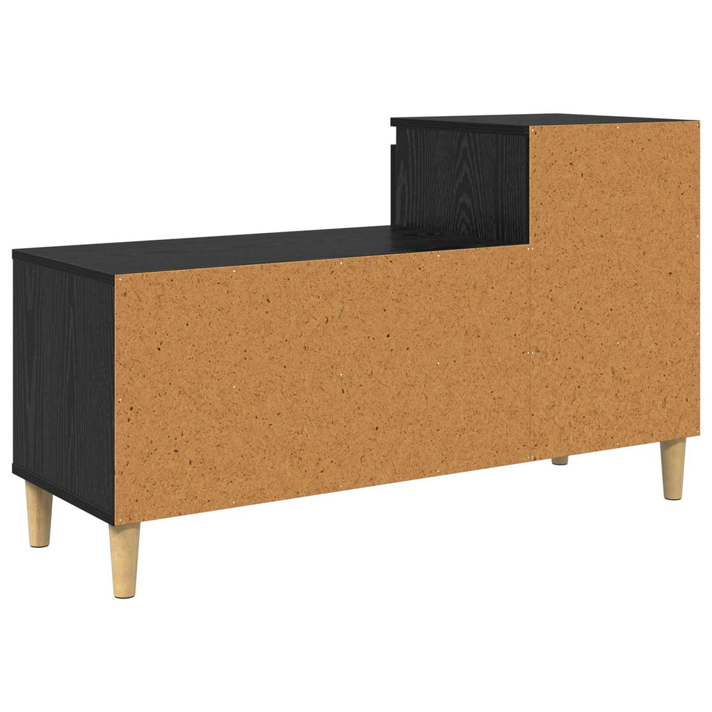 Schuhschrank mit Speicher Schwarz Eichen-Optik 102 x 36 x 60 cm