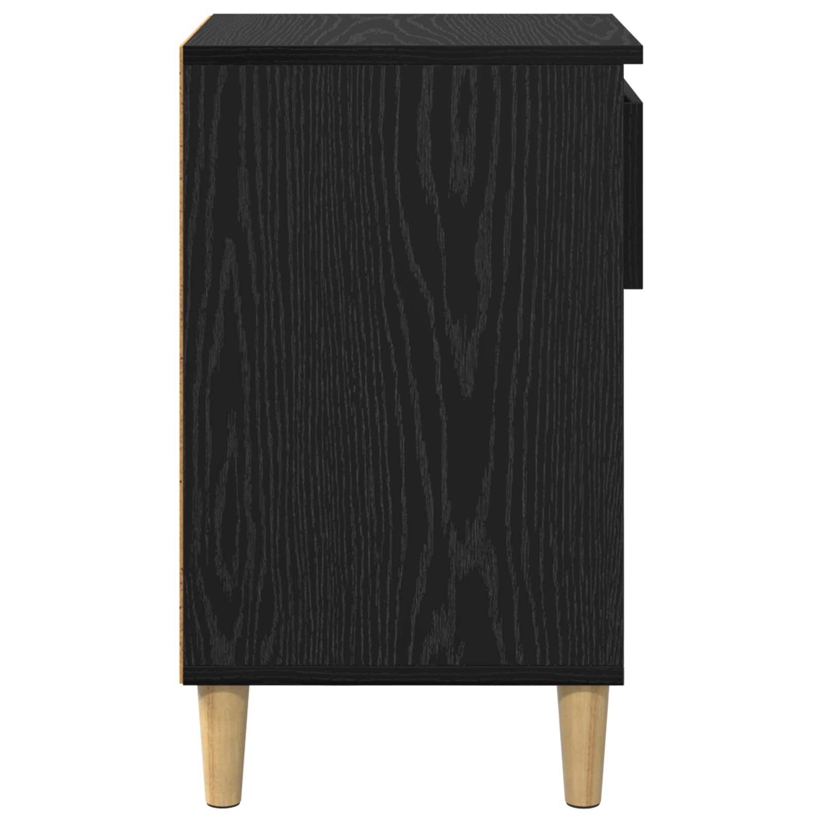 Schuhschrank mit Speicher Schwarz Eichen-Optik 102 x 36 x 60 cm