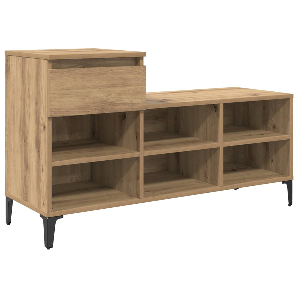 Schuhschrank Artisan-Eiche 102 x 36 x 60 cm Holzwerkstoff