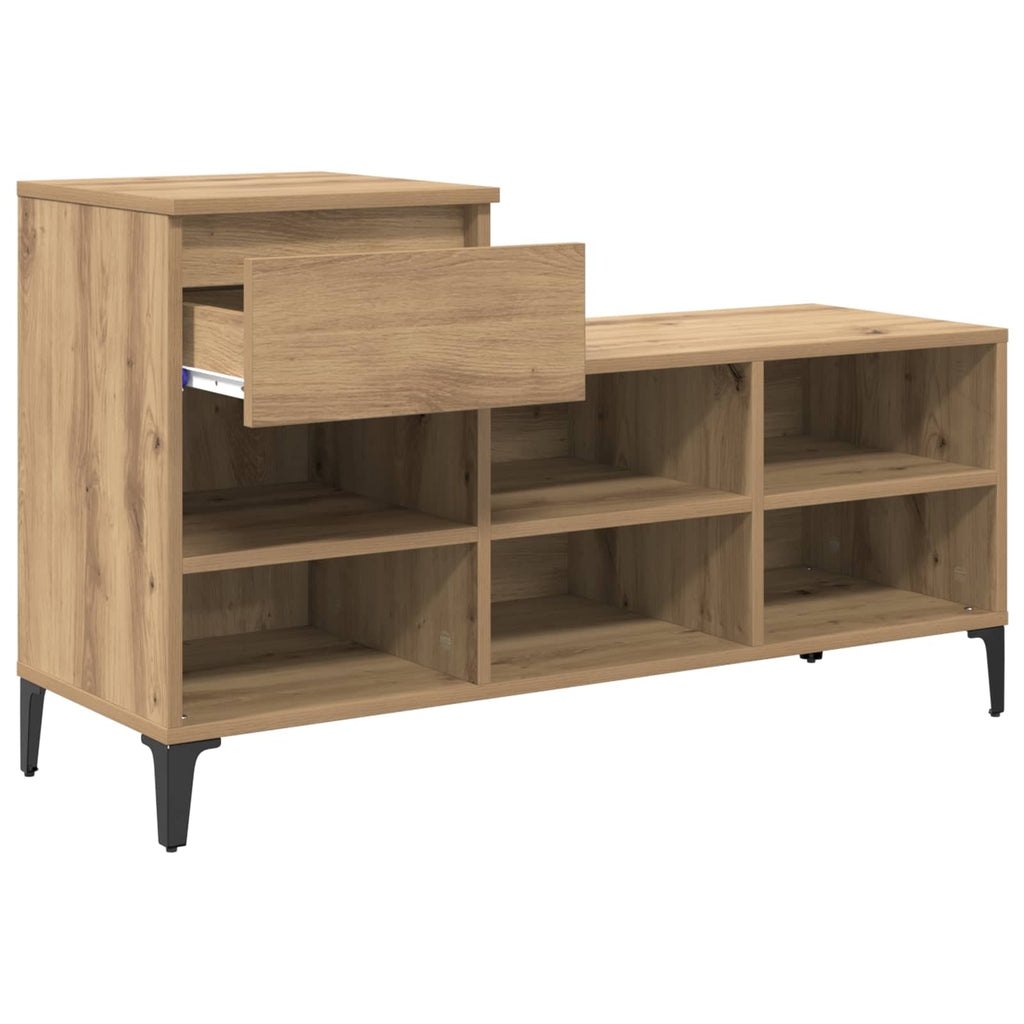 Schuhschrank Artisan-Eiche 102 x 36 x 60 cm Holzwerkstoff