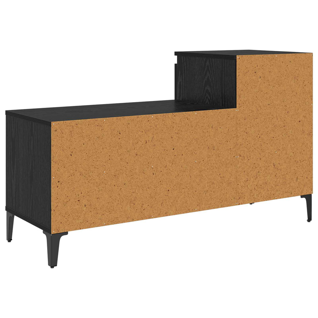 Schuhschrank mit Regal Schwarz Eichen-Optik 102 x 36 x 60 cm