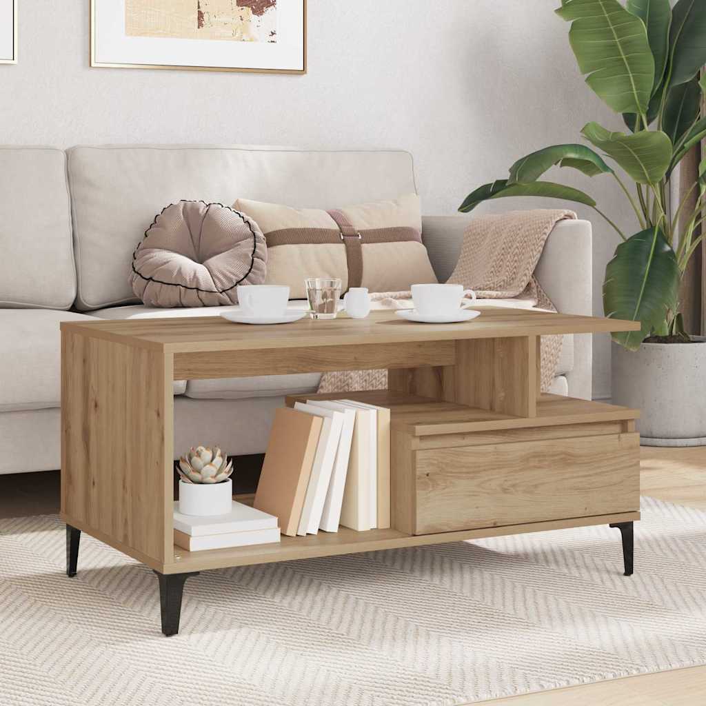 Couchtisch Artisan-Eiche 90 x 49 x 45 cm Holzwerkstoff