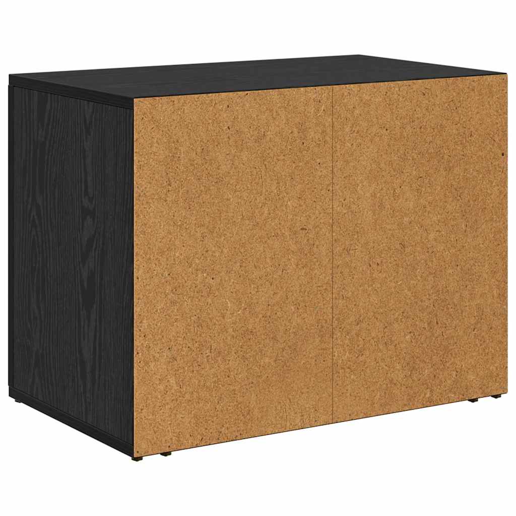 Nachttisch Schwarz Eichen-Optik 35 x 60 x 50 cm Holzwerkstoff