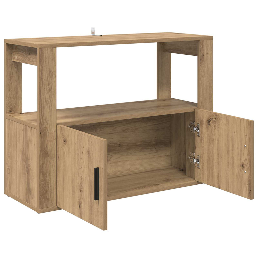 Sideboard Artisan-Eiche 80 x 30 x 60 cm Holzwerkstoff