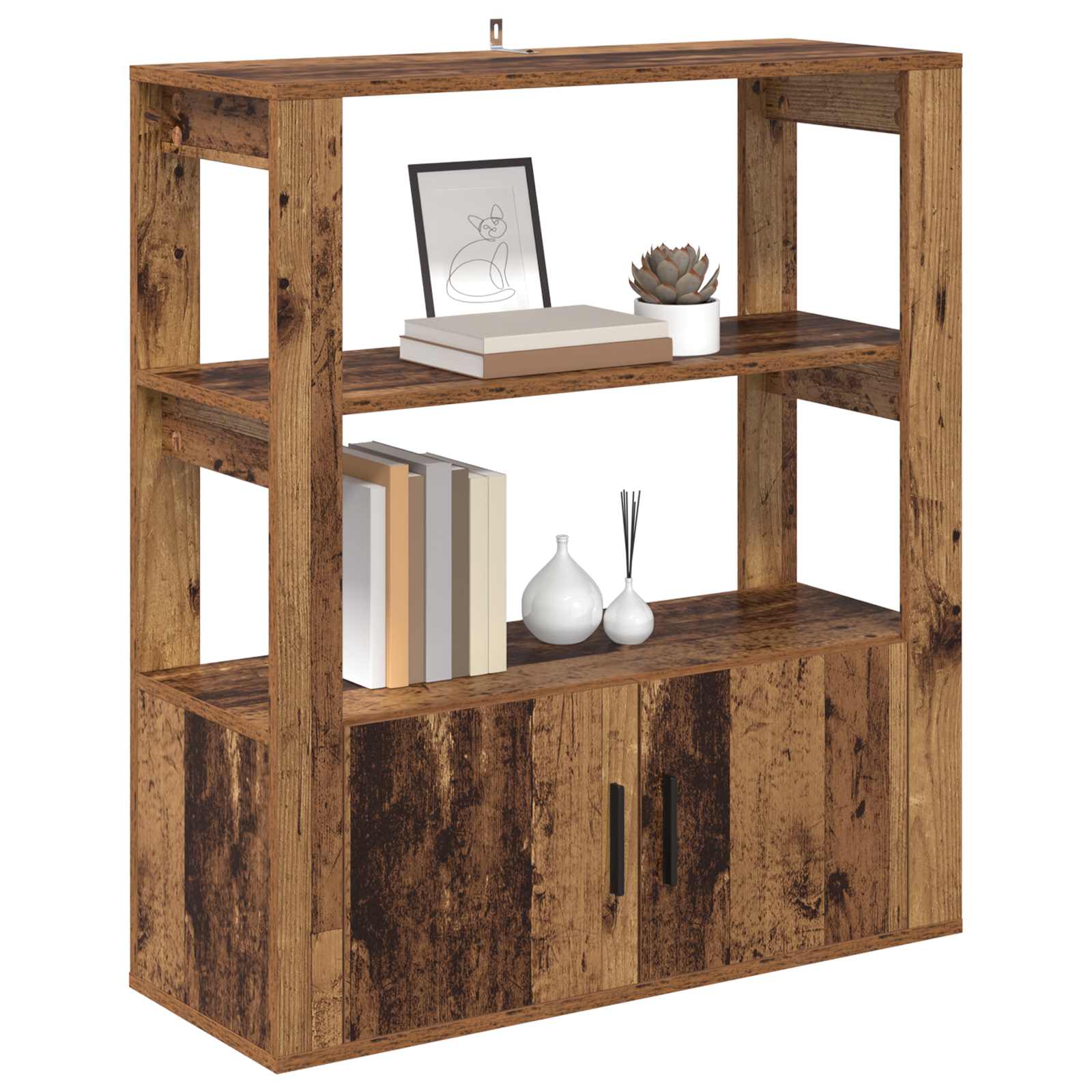 Sideboard Altholz 30 x 80 x 90 cm Holzwerkstoff