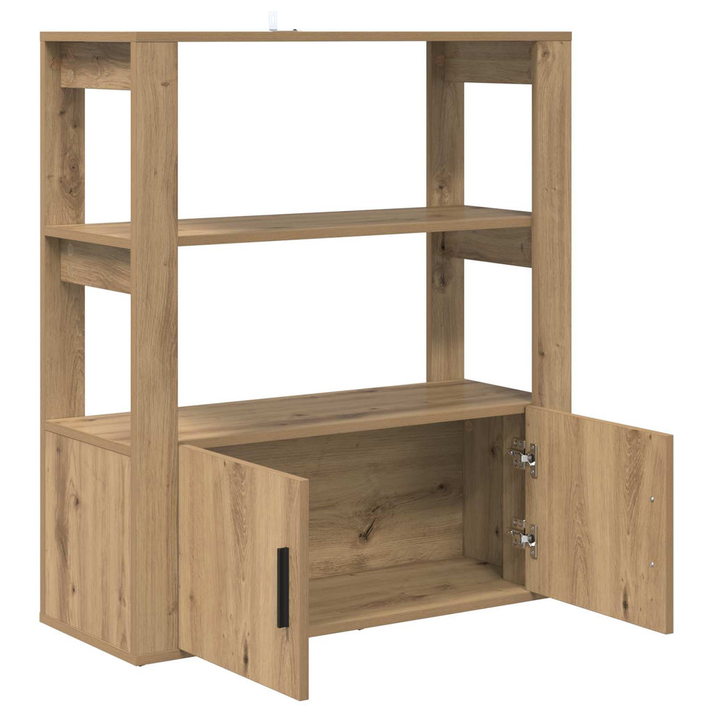 Sideboard Artisan-Eiche 30 x 80 x 90 cm Holzwerkstoff