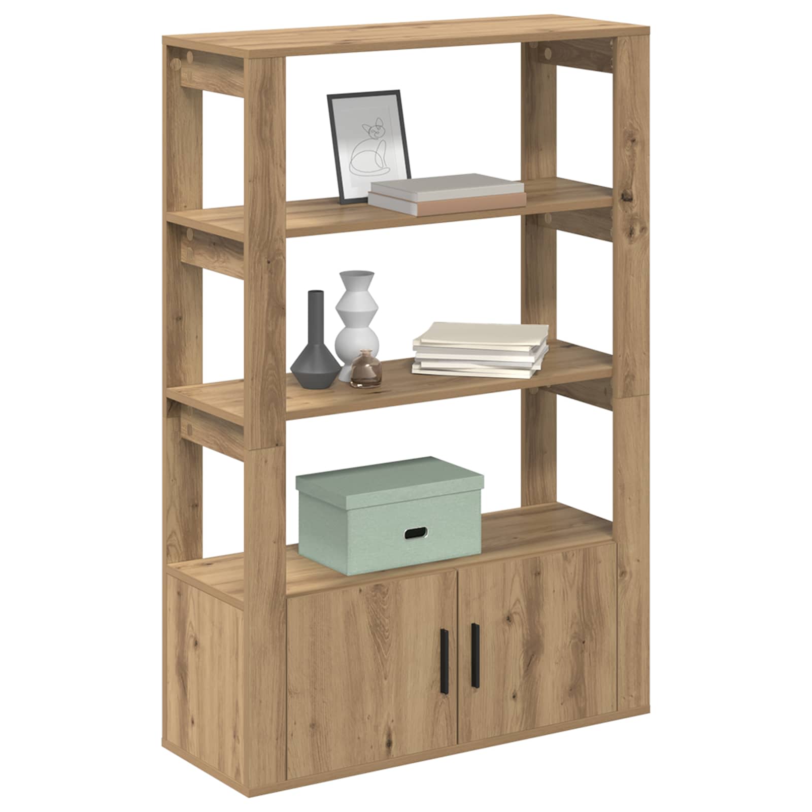 Sideboard Artisan-Eiche 30 x 80 x 119.5 cm Holzwerkstoff