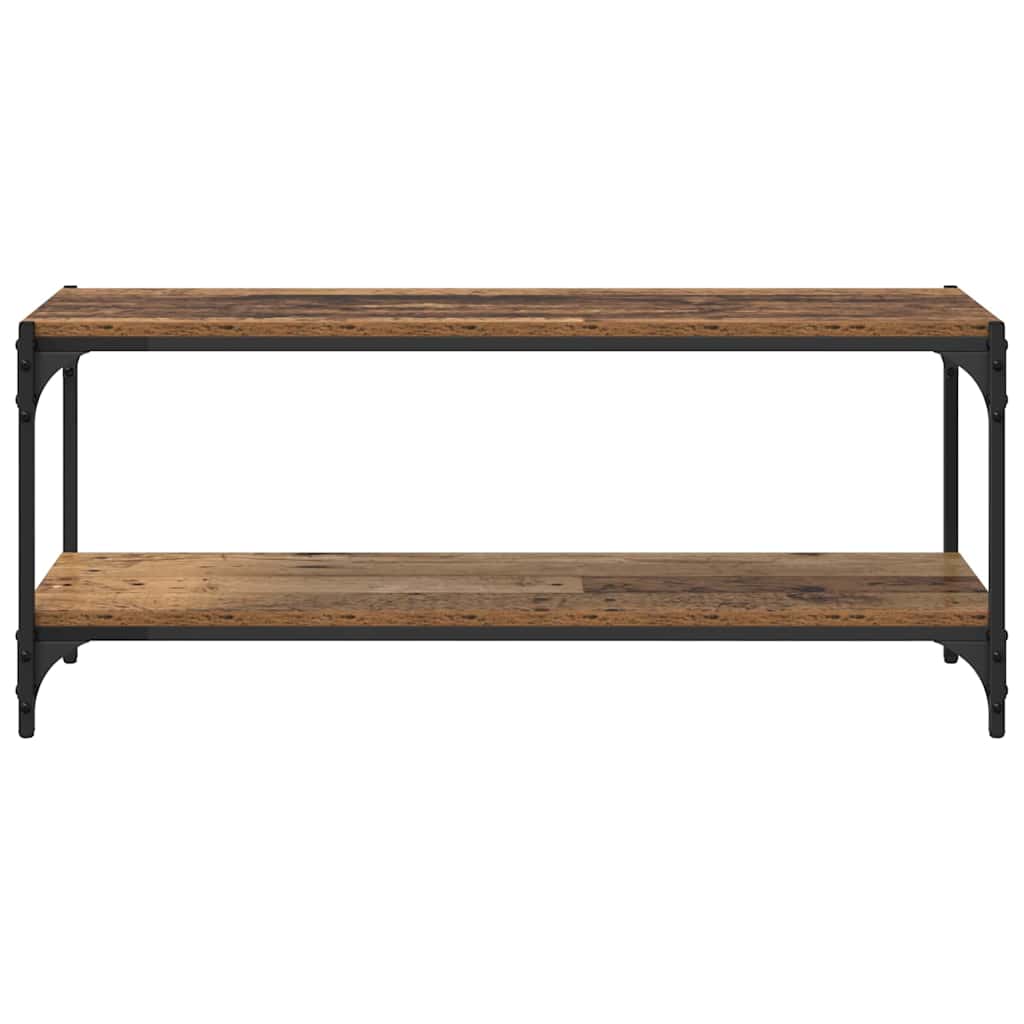 TV-Schränk Altholz 100x33x41cm Verbundholz und Eisen
