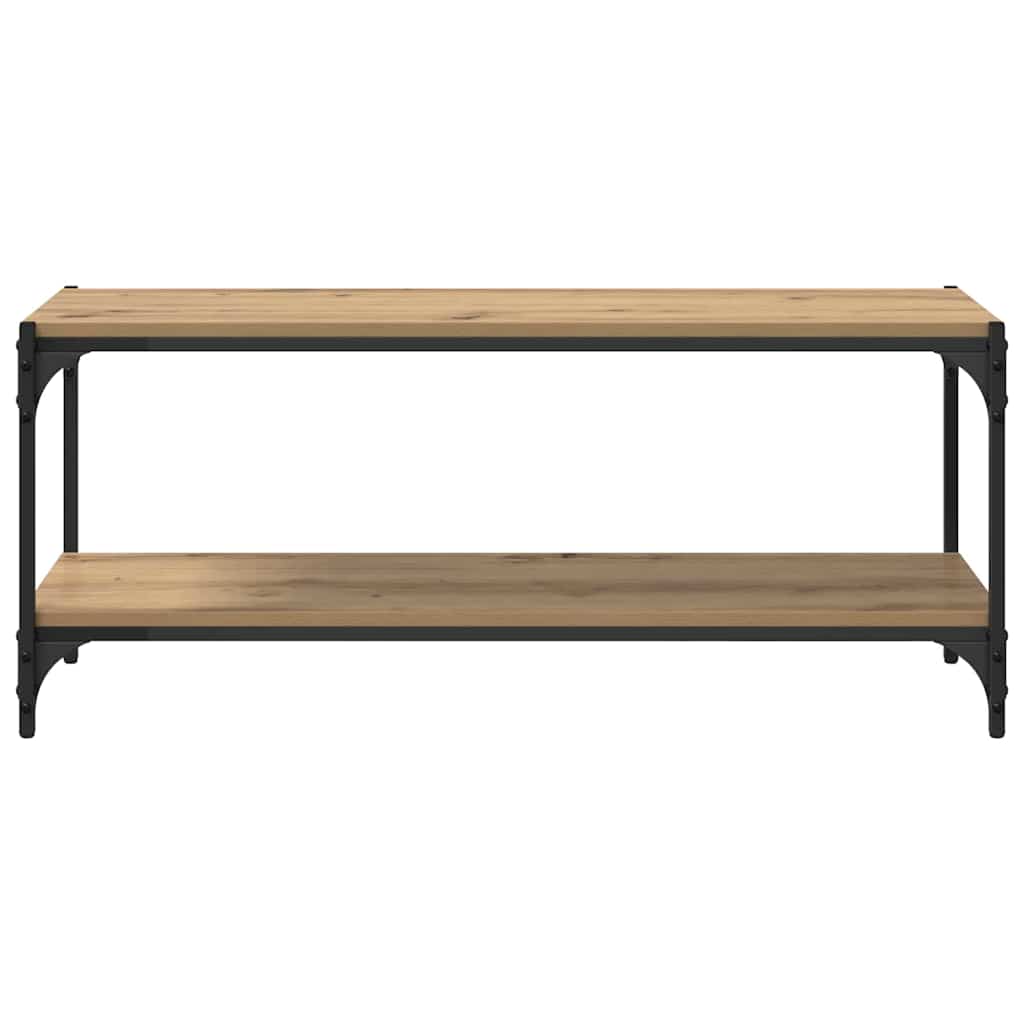 TV-Schränk Artisan-Eiche 100x33x41cm Verbundholz und Eisen