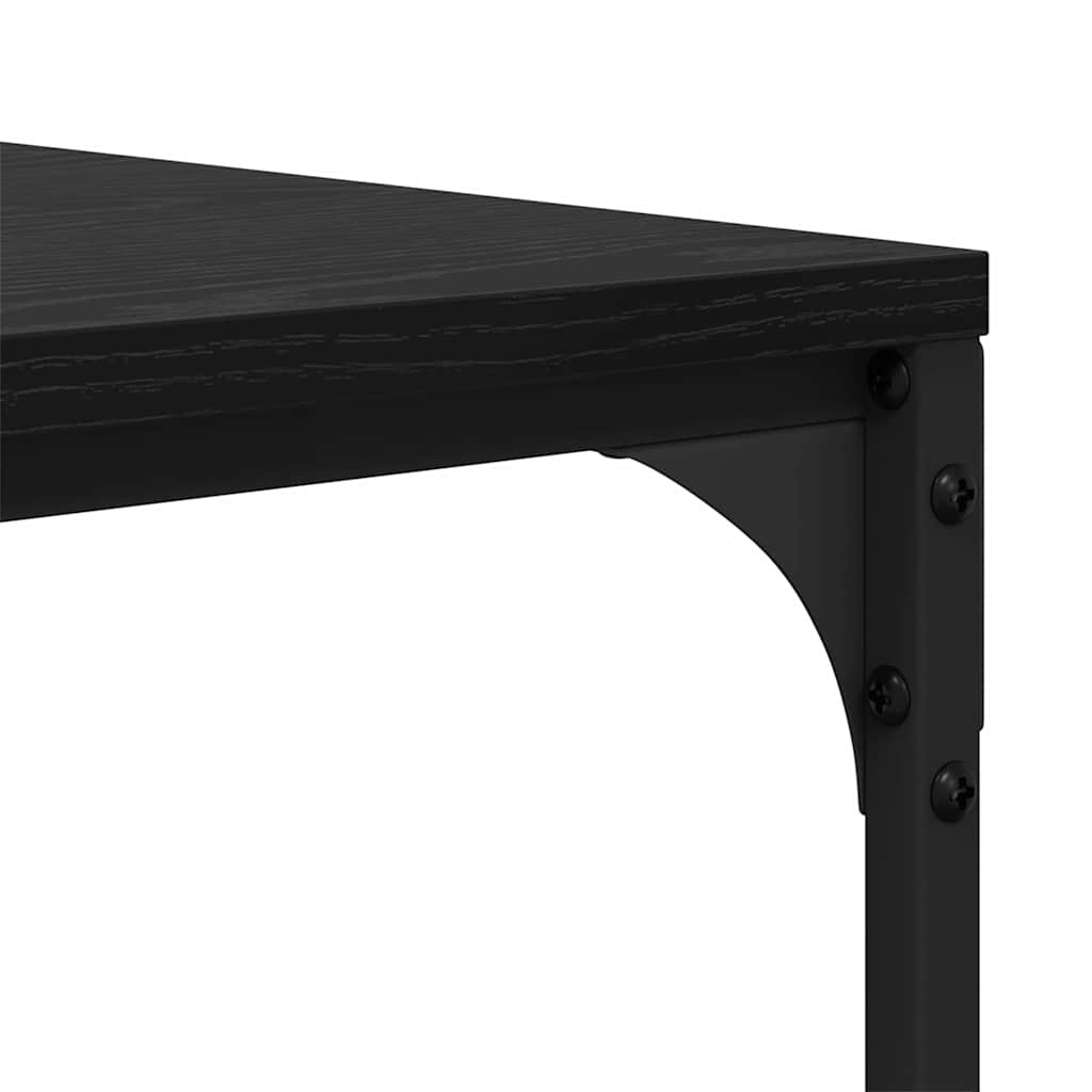 Couchtisch Schwarz Eichen-Optik 100 x 50 x 35 cm Holzwerkstoff