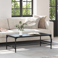 Couchtisch Schwarz Eichen-Optik 100 x 50 x 35 cm Holzwerkstoff