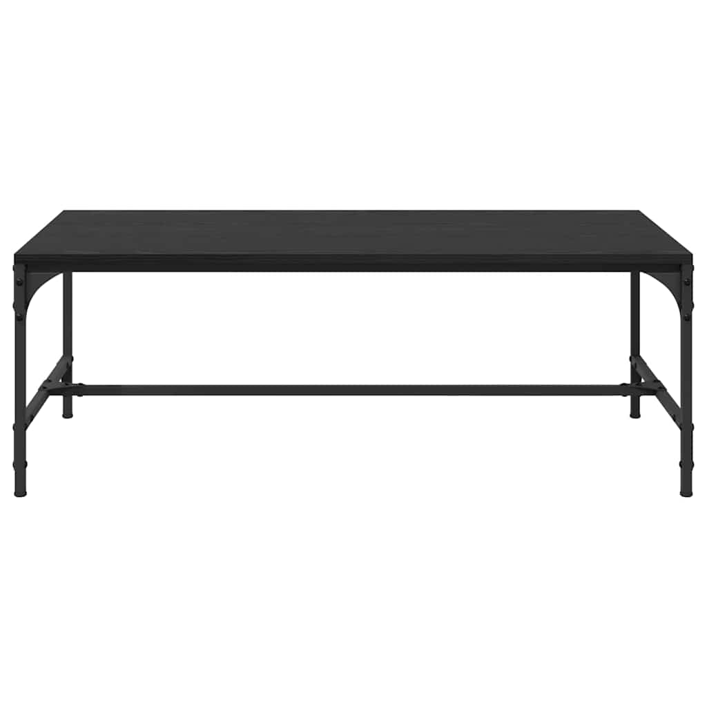 Couchtisch Schwarz Eichen-Optik 100 x 50 x 35 cm Holzwerkstoff