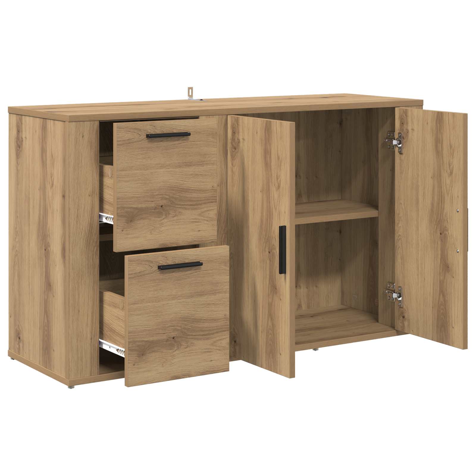 Sideboard Artisan-Eiche 100 x 33 x 59,5 cm Holzwerkstoff