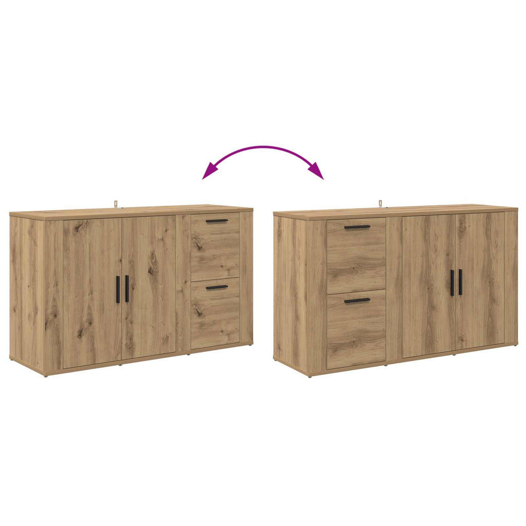 Sideboard Artisan-Eiche 100 x 33 x 59,5 cm Holzwerkstoff