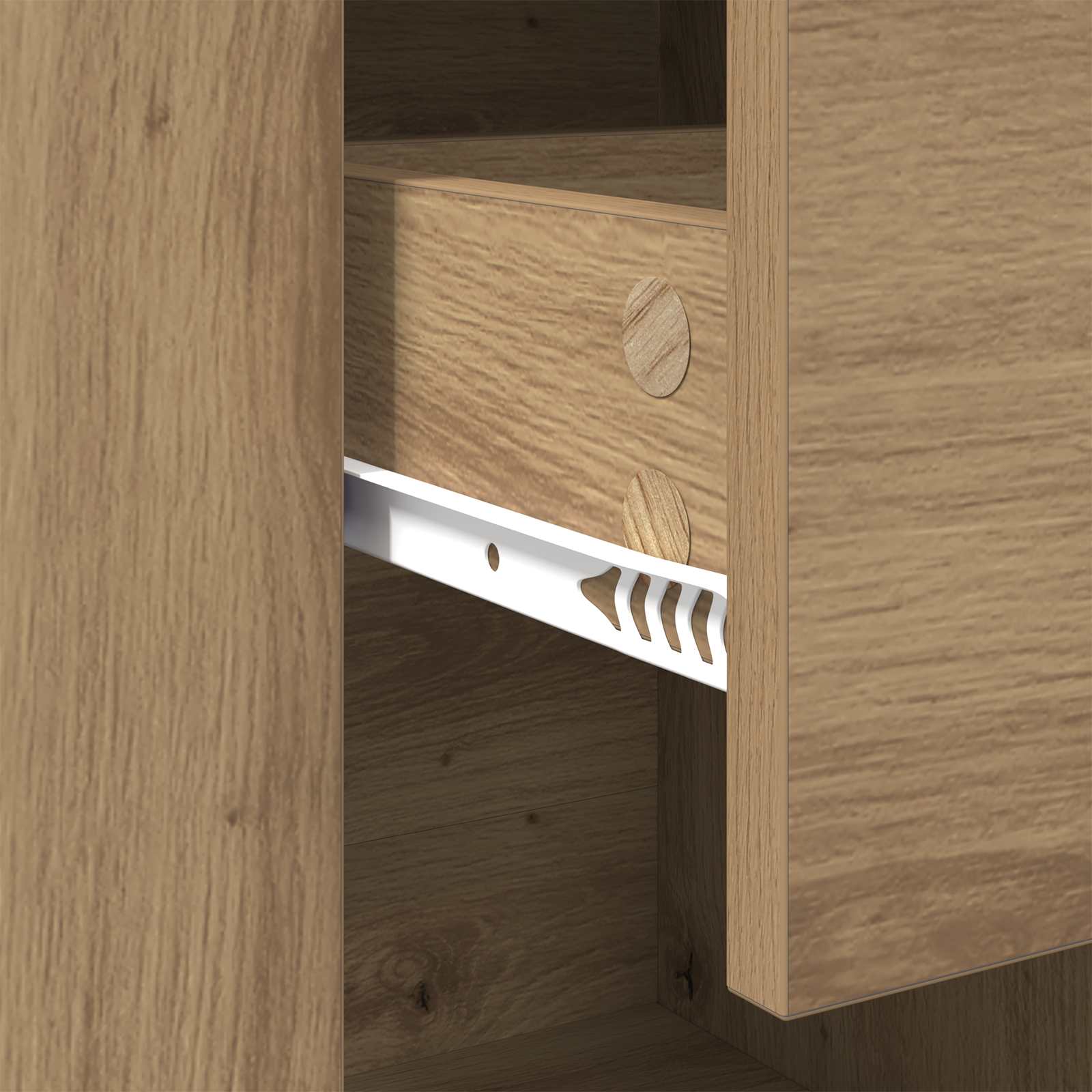 Sideboard Artisan-Eiche 100 x 30 x 59,5 cm Holzwerkstoff