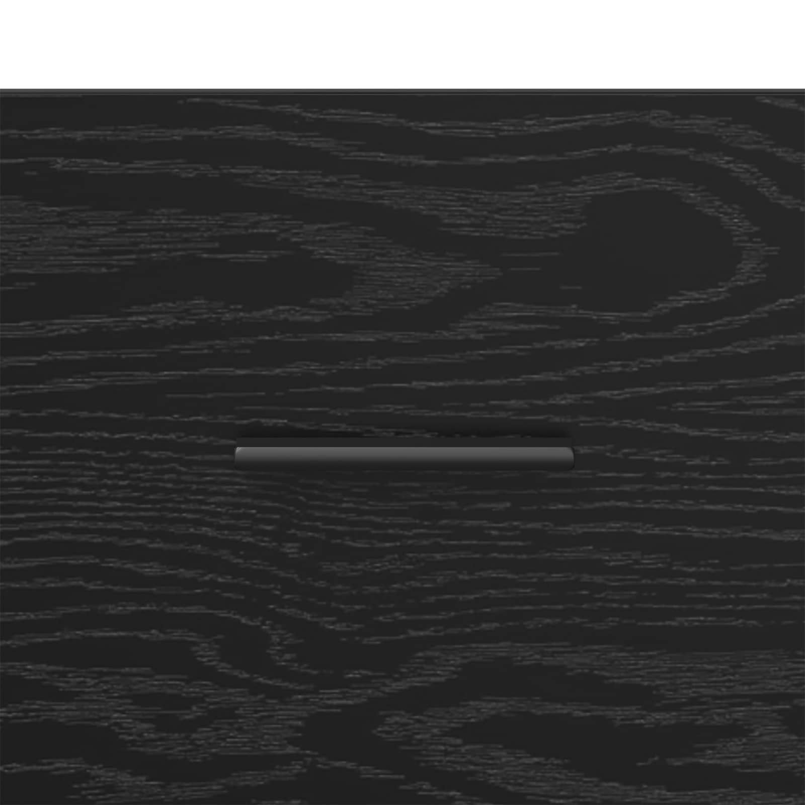 Sideboard Schwarz Eichen-Optik 100 x 30 x 59,5 cm Holzwerkstoff