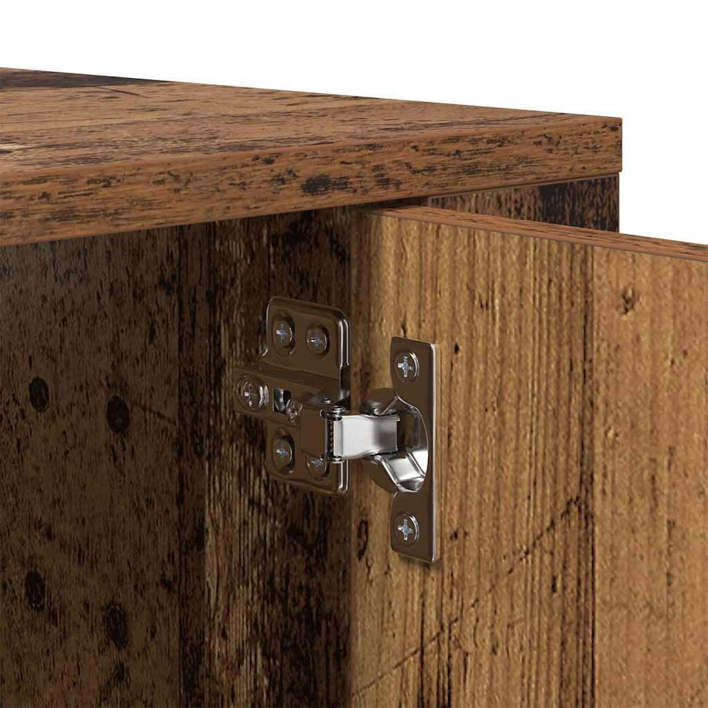 Wandmontiertes TV-Regal Altholz 80 x 34,5 x 40 cm Holzwerkstoff
