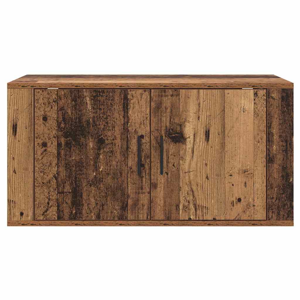 Wandmontiertes TV-Regal Altholz 80 x 34,5 x 40 cm Holzwerkstoff