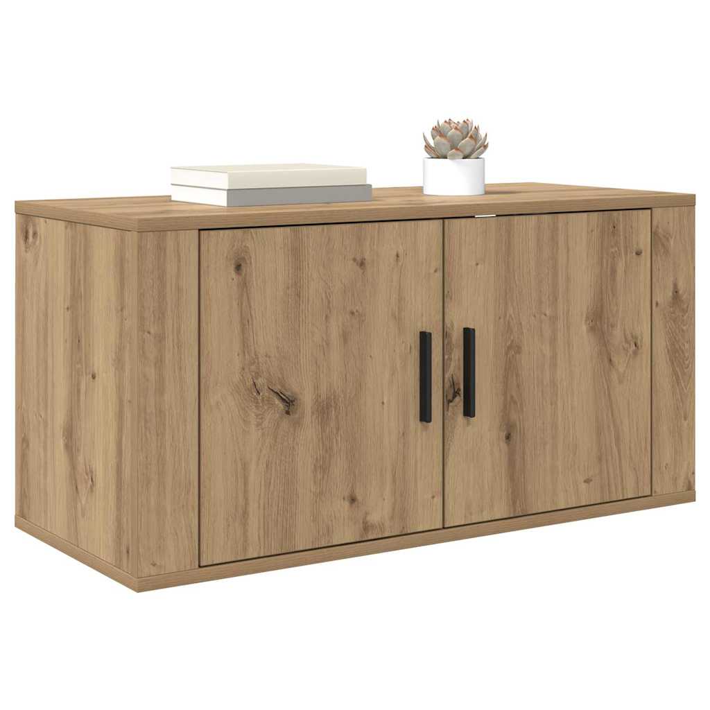 Wandmontiertes TV-Regal Artisan-Eiche 80 x 34,5 x 40 cm