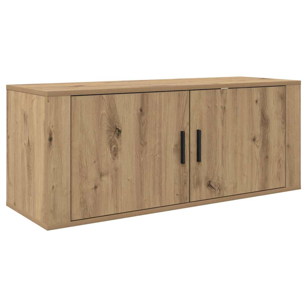 Wandmontiertes TV-Regal Artisan-Eiche 100 x 34,5 x 40 cm