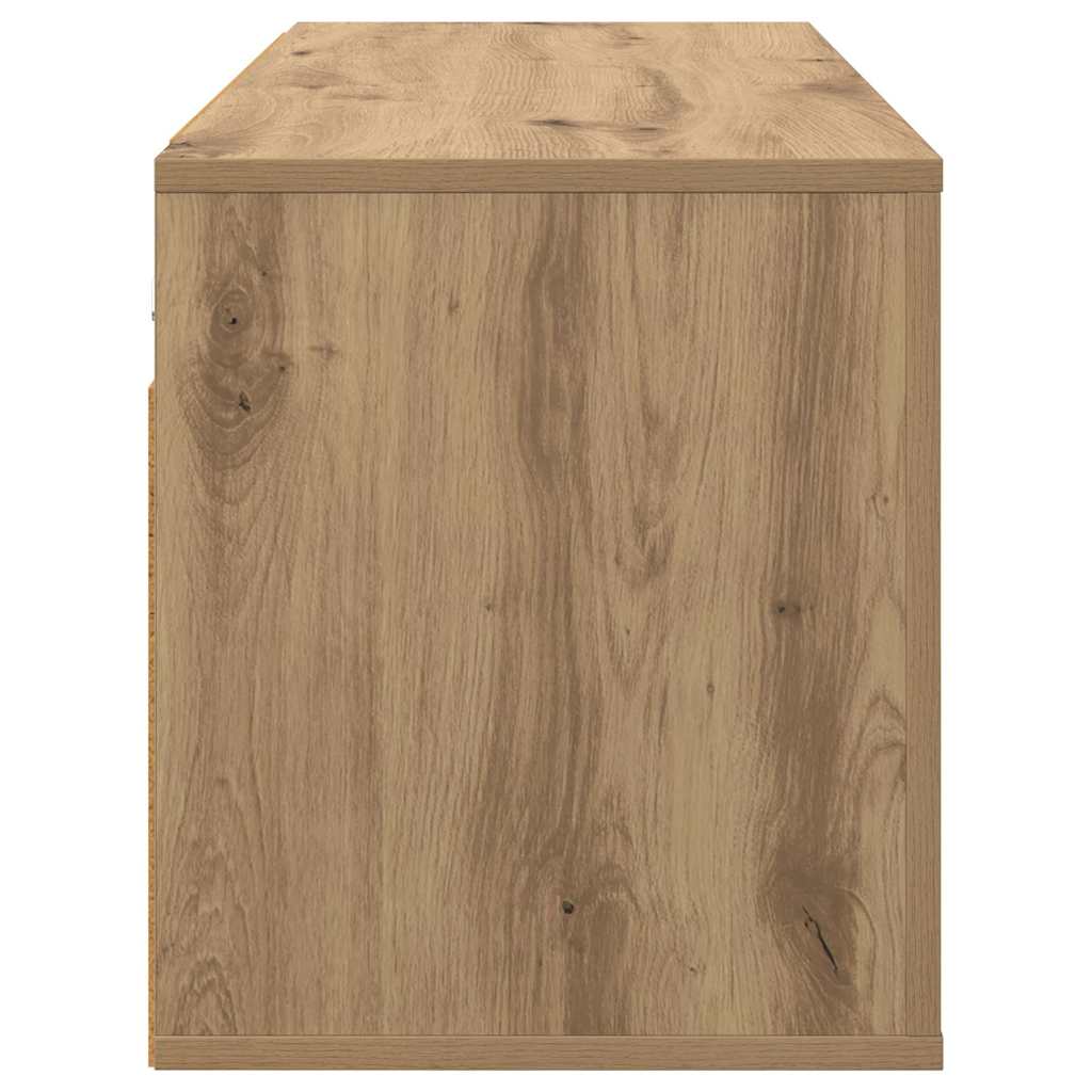 Wandmontiertes TV-Regal Artisan-Eiche 100 x 34,5 x 40 cm