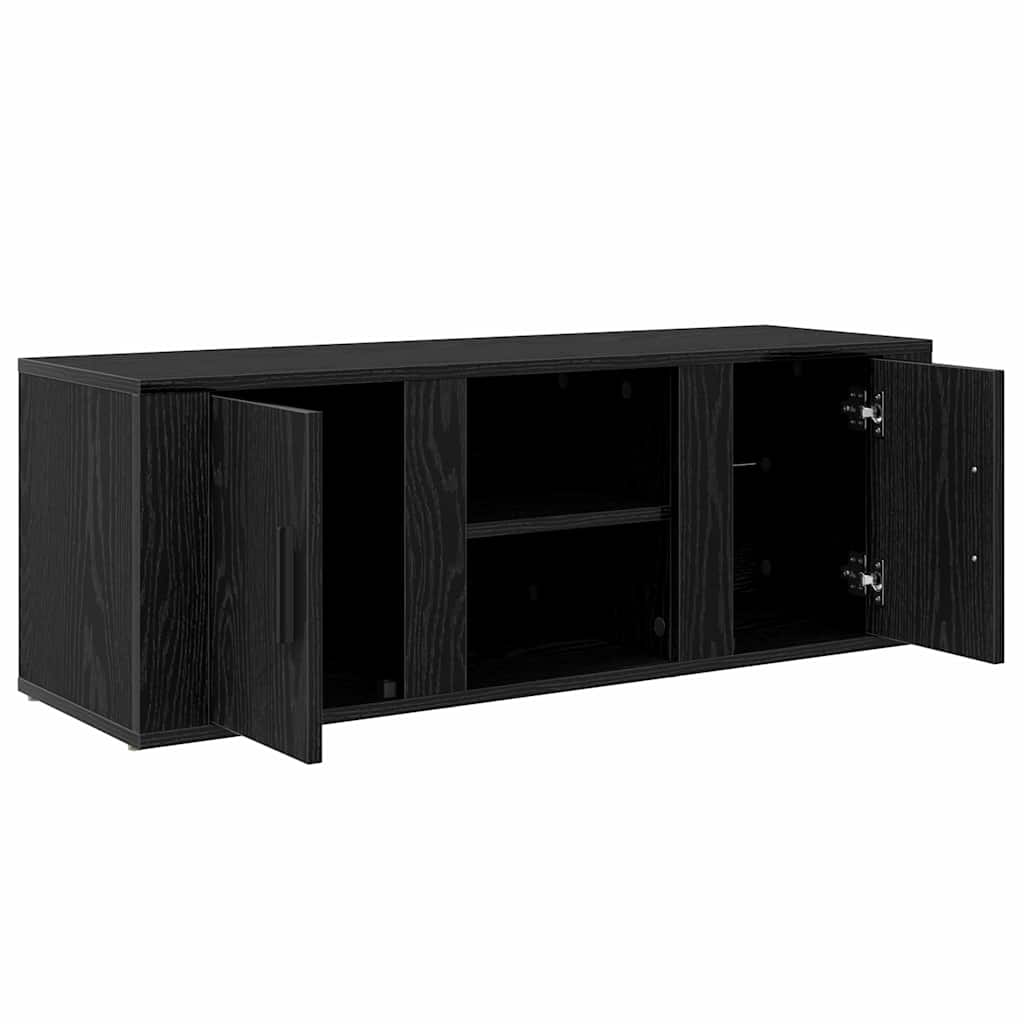TV-Schränk Schwarz Eichen-Optik 100 x 31,5 x 35 cm