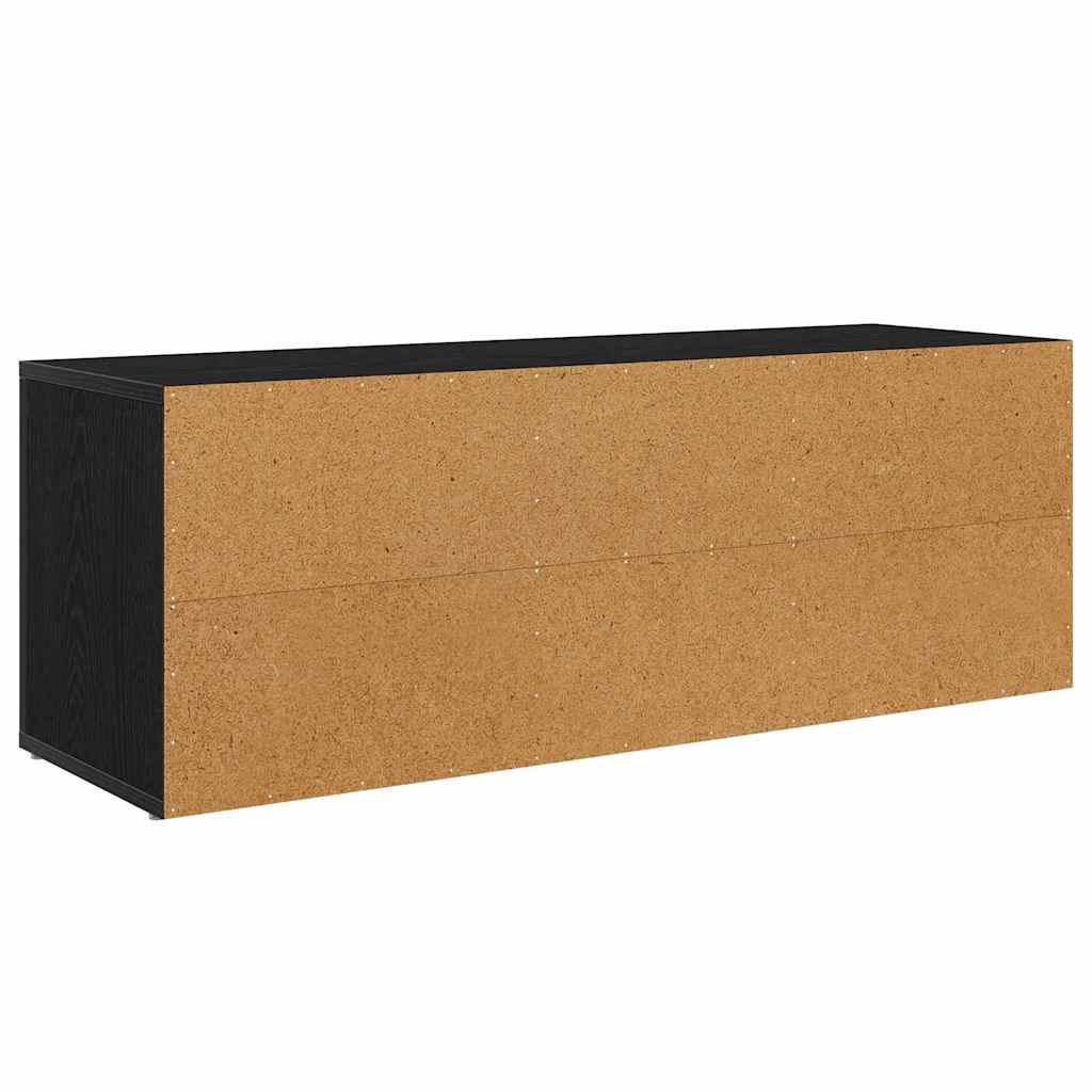 TV-Schränk Schwarz Eichen-Optik 100 x 31,5 x 35 cm