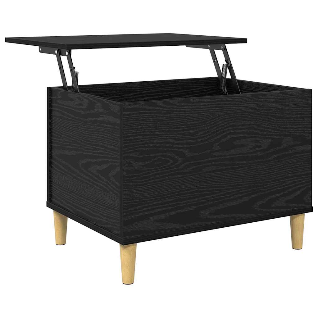 Nachttisch Schwarz Eichen-Optik 60 x 44,5 x 45 cm Holzwerkstoff