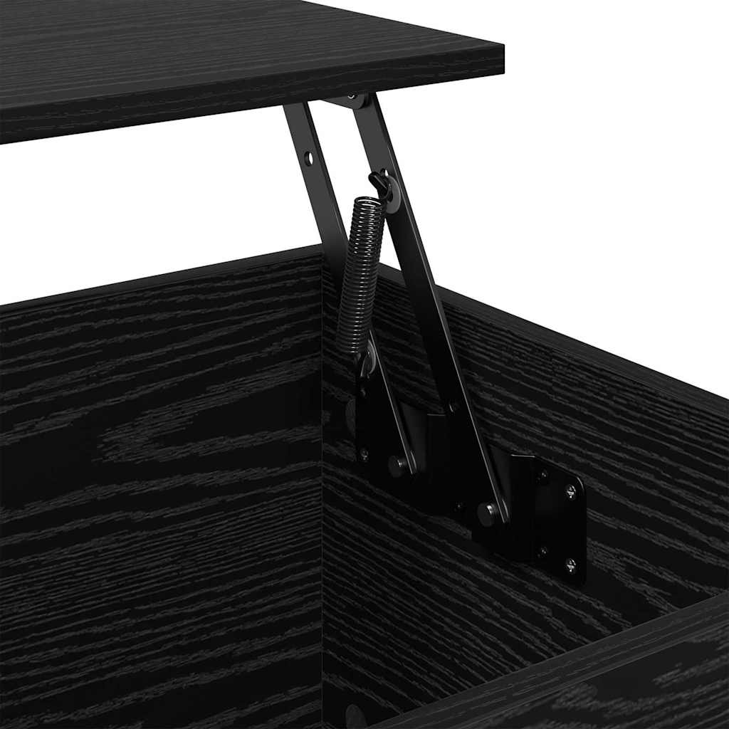 Couchtisch Schwarz Eichen-Optik 60 x 44,5 x 45 cm Holzwerkstoff