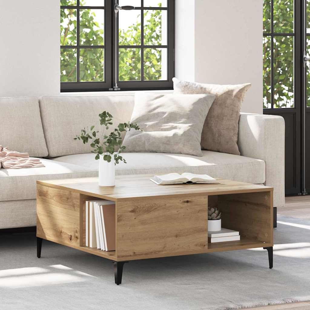 Couchtisch Artisan-Eiche 80 x 80 x 36,5 cm Holzwerkstoff