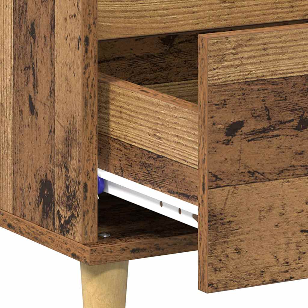 Couchtisch mit Schubladen Altholz 90 x 50 x 35 cm Holzwerkstoff