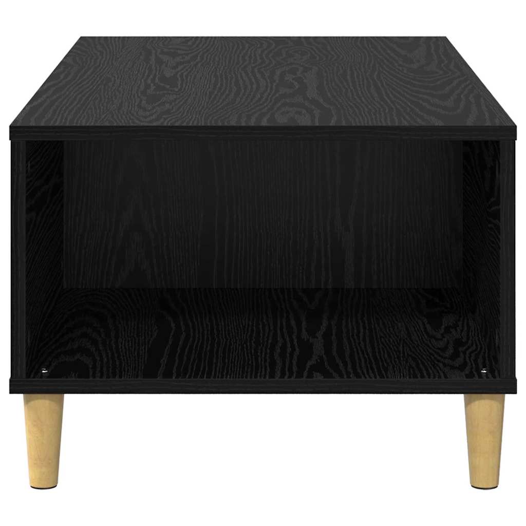 Couchtisch Schwarz Eichen-Optik 90 x 50 x 35 cm Holzwerkstoff