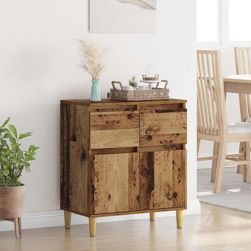 Sideboard mit Schubladen Altholz 60 x 35 x 70 cm Holzwerkstoff