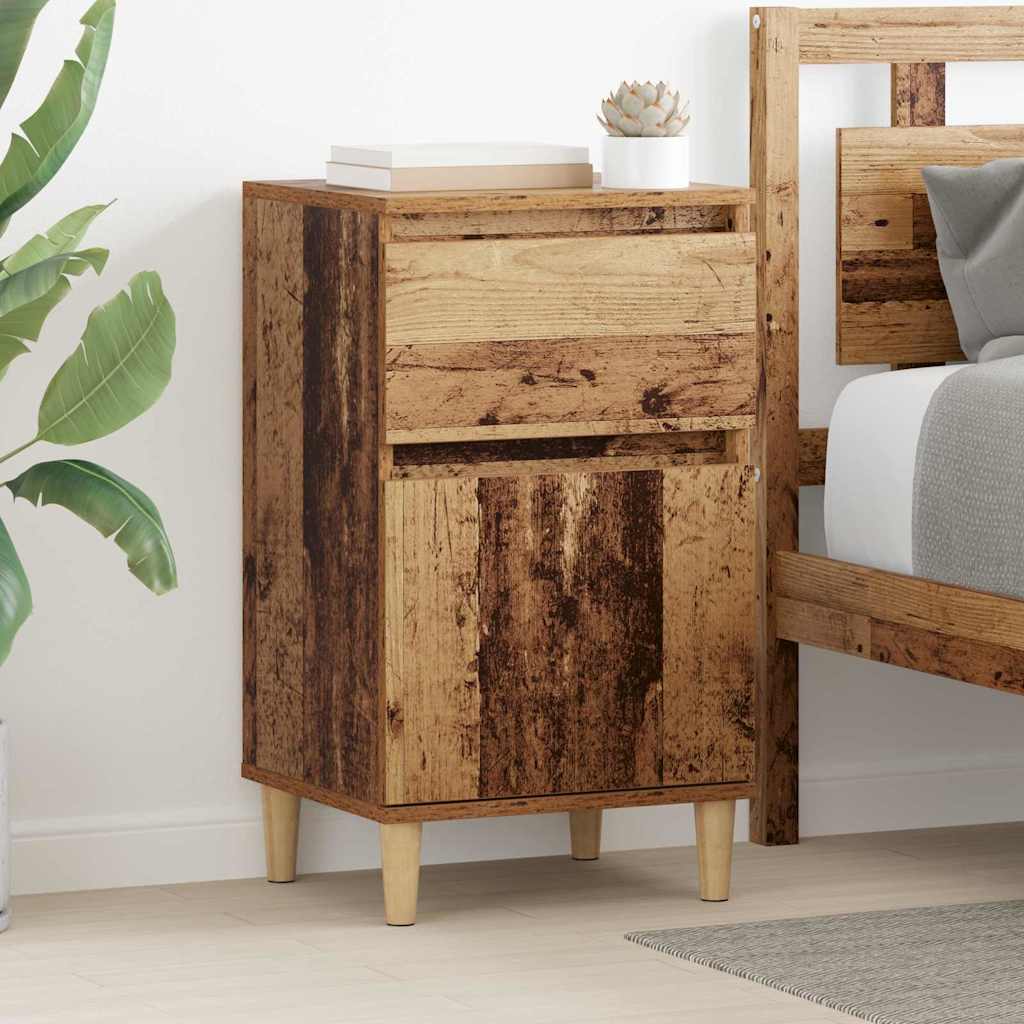 Nachttisch 2 pcs Altholz 40 x 35 x 70 cm Holzwerkstoff