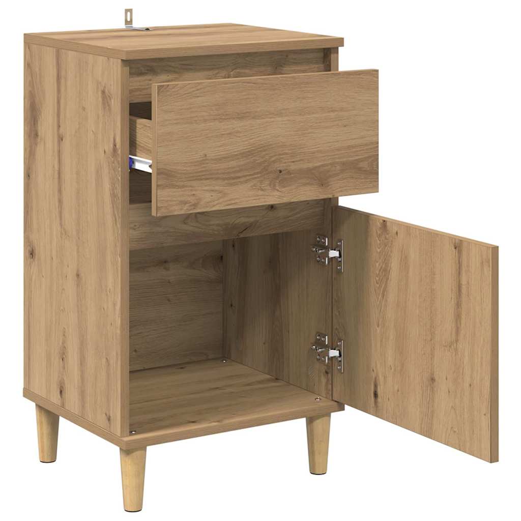 Nachttisch 2 pcs Artisan-Eiche 40 x 35 x 70 cm Holzwerkstoff