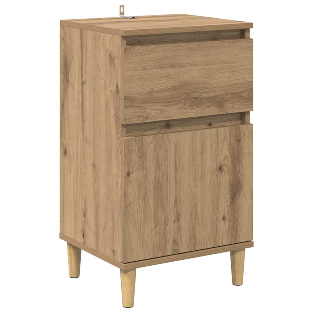 Nachttisch 2 pcs Artisan-Eiche 40 x 35 x 70 cm Holzwerkstoff