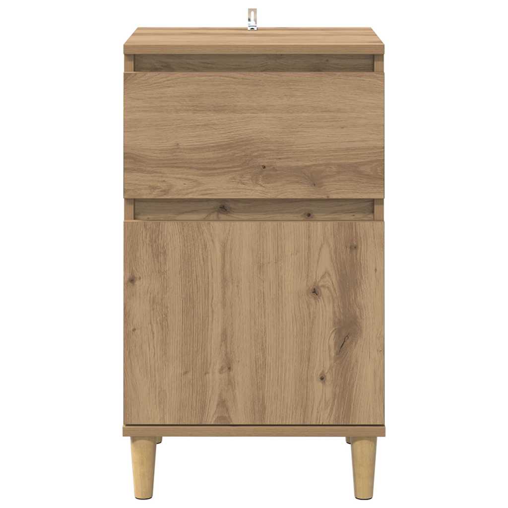 Nachttisch 2 pcs Artisan-Eiche 40 x 35 x 70 cm Holzwerkstoff
