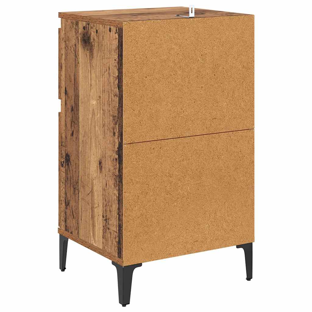 Nachttisch 2 pcs Altholz 40 x 35 x 70 cm Holzwerkstoff