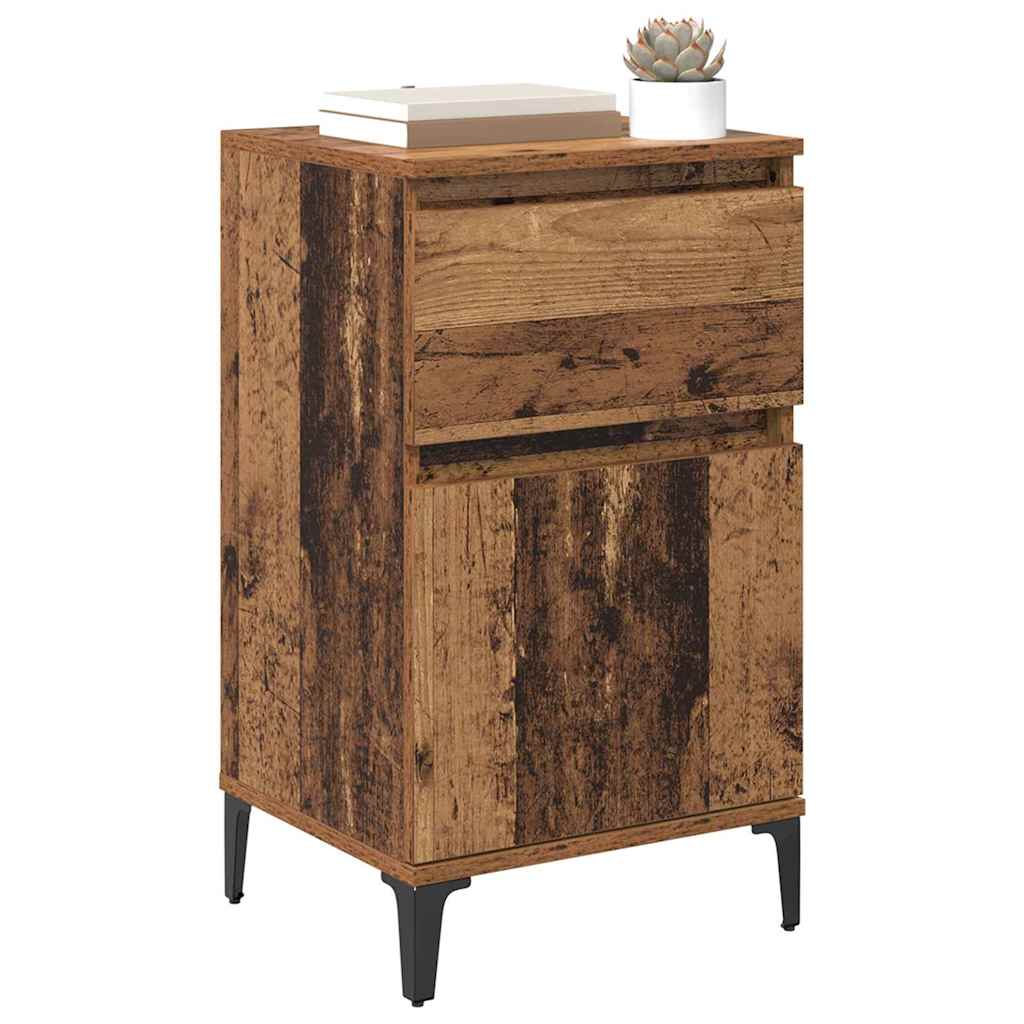 Nachttisch 2 pcs Altholz 40 x 35 x 70 cm Holzwerkstoff