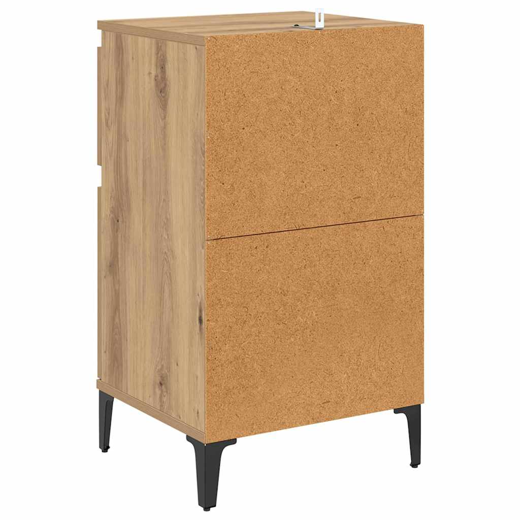 Nachttisch 2 pcs Artisan-Eiche 40 x 35 x 70 cm Holzwerkstoff