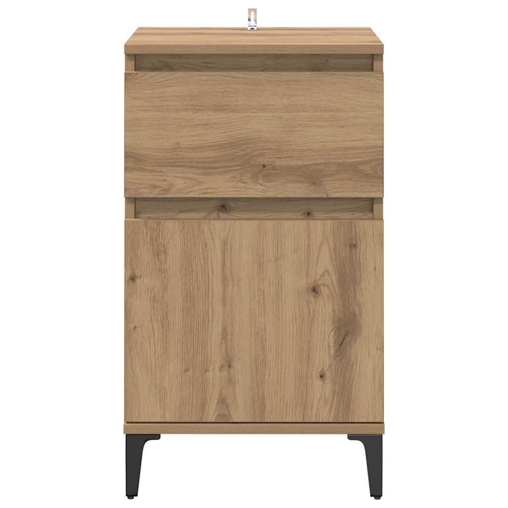 Nachttisch 2 pcs Artisan-Eiche 40 x 35 x 70 cm Holzwerkstoff