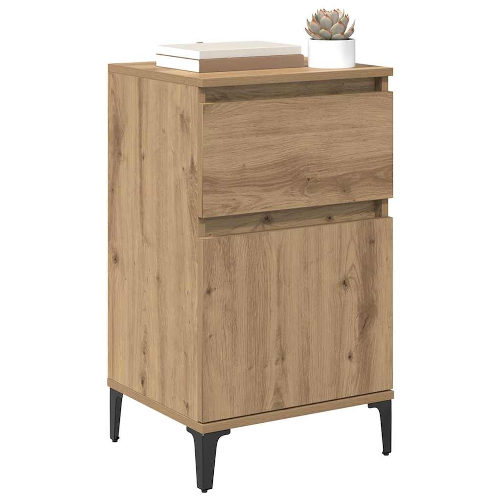 Nachttisch 2 pcs Artisan-Eiche 40 x 35 x 70 cm Holzwerkstoff