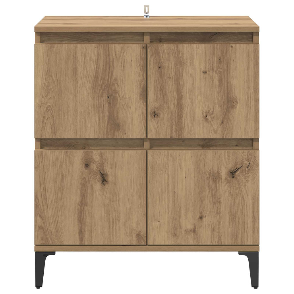 Sideboard Artisan-Eiche 60 x 35 x 70 cm Verbundholz und Eisen