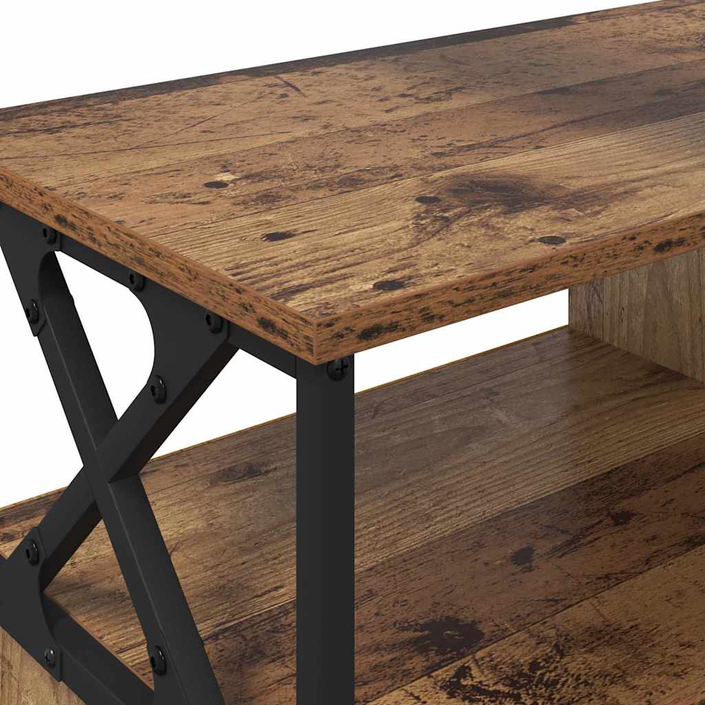 TV-Schränk Altholz 90 x 33 x 45 cm Ingenieure Holz und Stahl