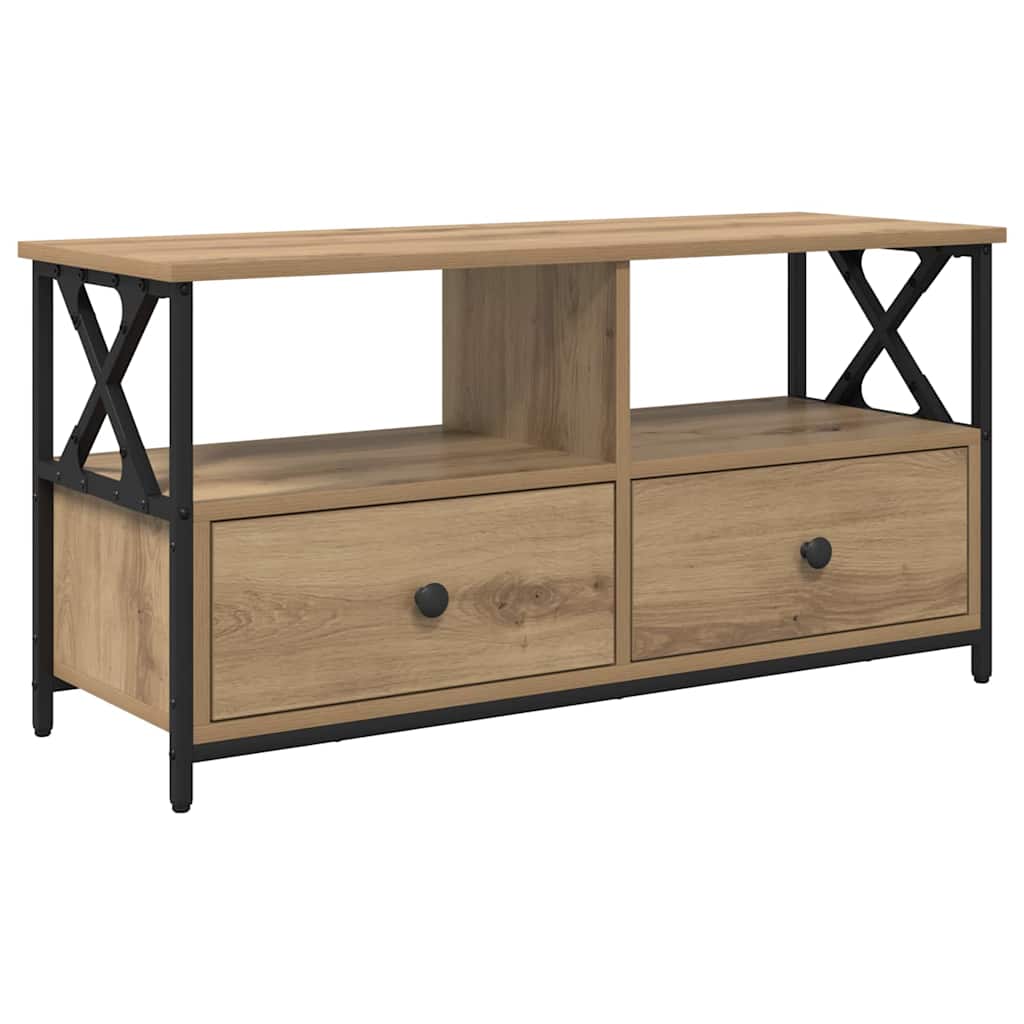 TV-Schränk mit Schubladen Artisan-Eiche 90 x 33 x 45 cm