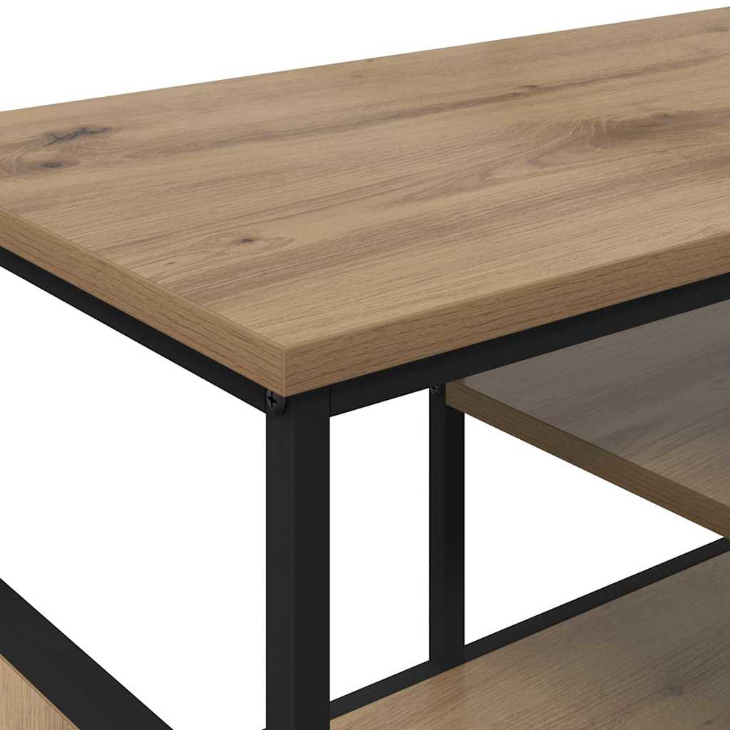 TV-Schränk Artisan-Eiche 100 x 35 x 45 cm Verbundholz und Eisen