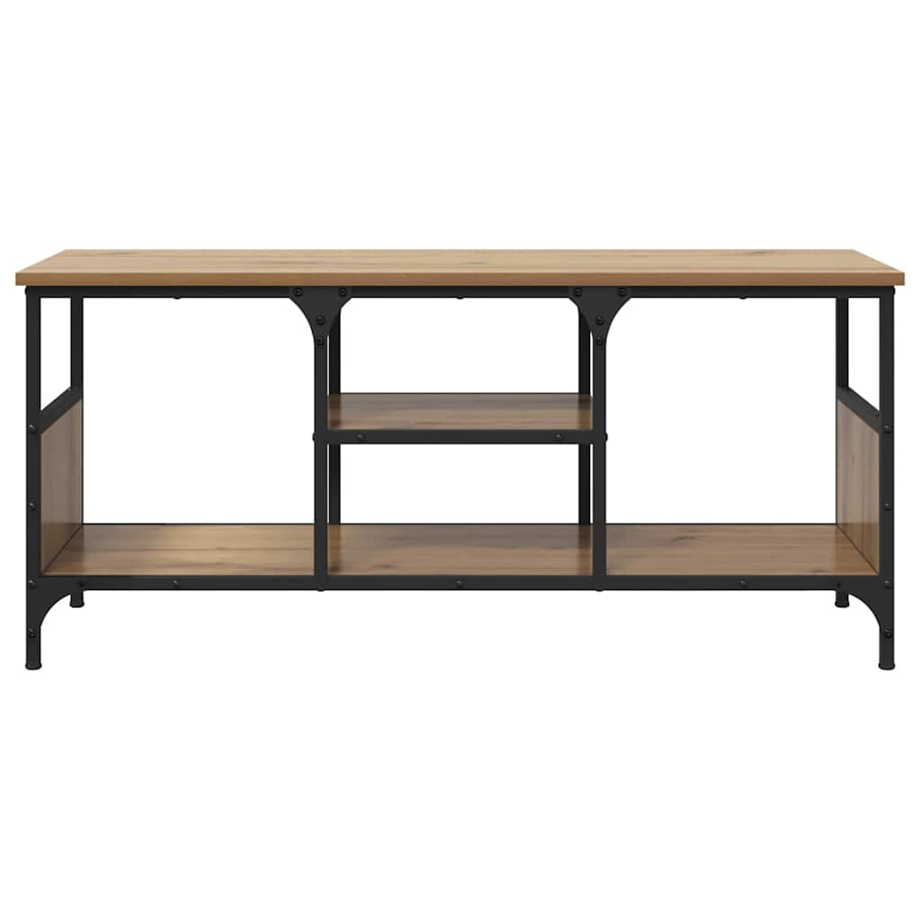 TV-Schränk Artisan-Eiche 100 x 35 x 45 cm Verbundholz und Eisen