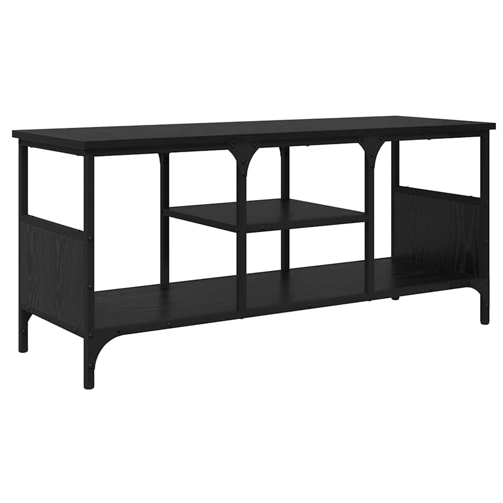 TV-Schränk Schwarz Eichen-Optik 100 x 35 x 45 cm