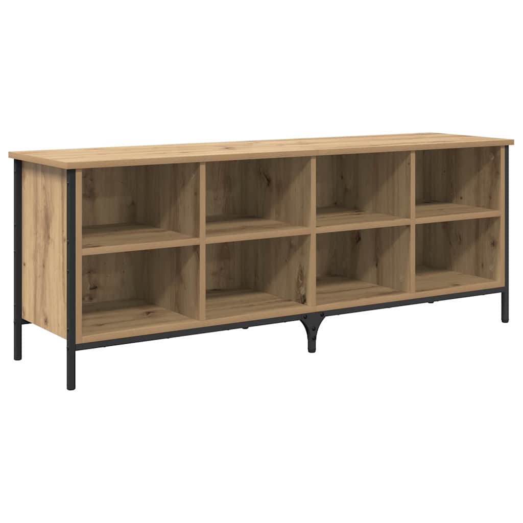 Schuhschrank mit Regal Artisan-Eiche 131 x 35 x 50 cm