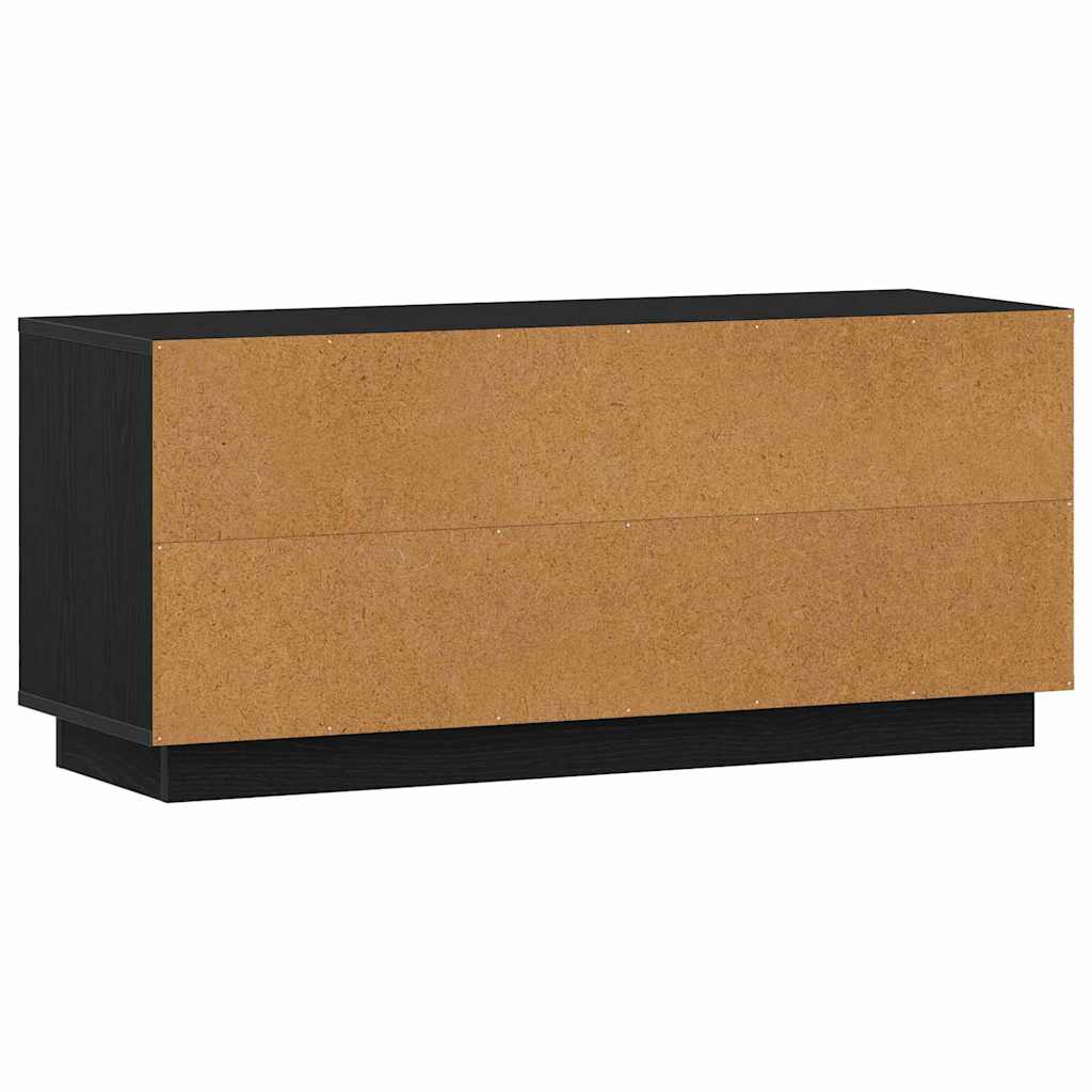TV-Schränk Schwarz Eichen-Optik 102 x 35 x 45 cm Holzwerkstoff